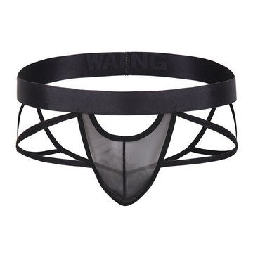 Men's Open-front T-back Jockstrap Briefs / Male Sexy Underwear with Criss-cross Straps - EVE's SECRETS